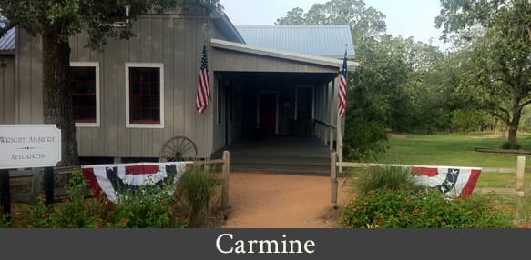 Carmine office for Wright Abshire