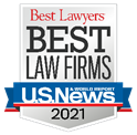 Best Lawyers Best Law Firms, awarded by U.S. News in 2021